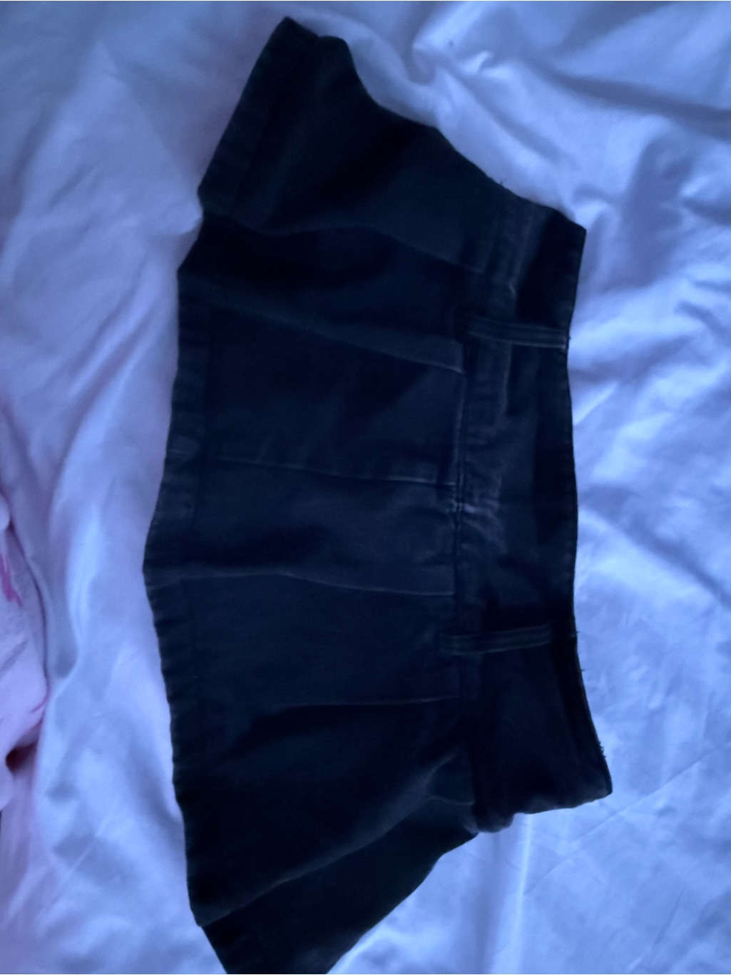 Charlotte Russe Black Pleated Skort